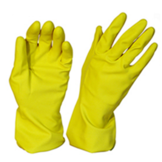 Rubber Gloves Silverline Yellow LARGE - Pomona