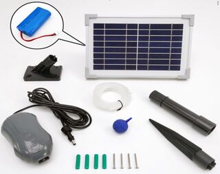 Solar Air Pump (Single) with backup battery