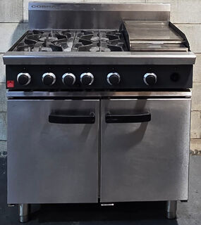 Cobra 4 Burner and Griddle Range with Static Oven - Used - Nat Gas - $3350 + GST