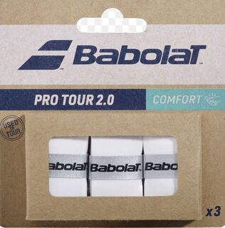 Babolat Pro Tour 2.0 3pk Overgrip White
