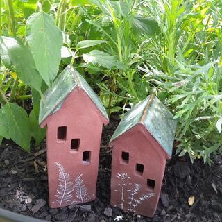 Make a set of 2 Botanical Printed Houses - Feb 15th 26