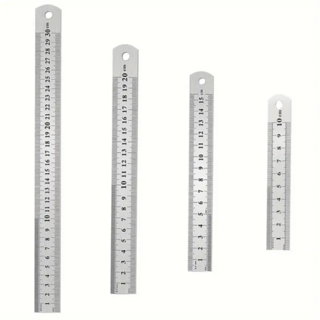 Stainless Steel Ruler, Double Sided Bendable Set