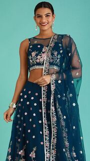 Designer Readymade Net Lehenga Choli