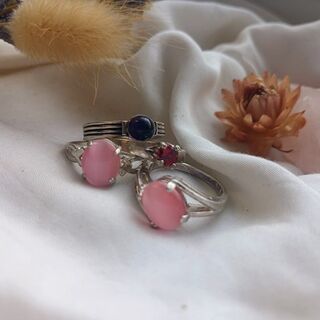 Sterling Silver Stone Set Rings