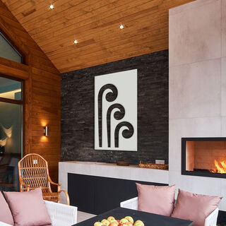 Outdoor Garden Art - Koru Unfurling - Stencil