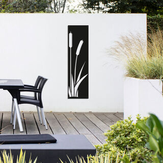 Outdoor Garden Art - Bullrush - Stencil