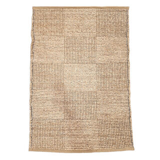 Jute Rug #660 - Brown Woven Fibres (1.1m x 0.77m)