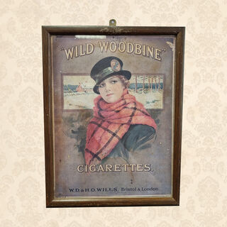 Retro Cigarette Ad - Wild Woodbine Framed Print (H: 30cm x W: 23cm)