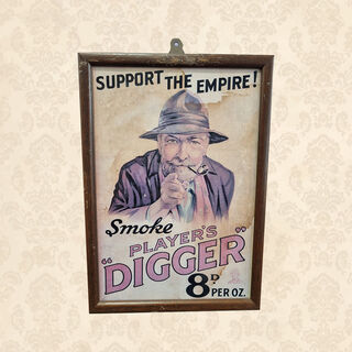 Retro Cigarette Ad - Player’s Digger Framed Print (H: 30cm x W: 21.5cm)