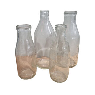 Milk / Cream Bottles Glass - Empty - Various Sizes