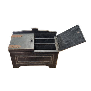 Black Letter Holder Box w/ Doors (H: 25cm x L: 31cm x D: 15cm)