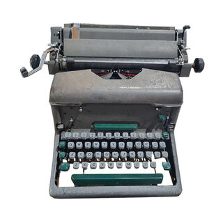 Typewriter #3 - Imperial 66 Grey 1950’s Not Working (H: 27cm x L: 45cm x D: 40cm)