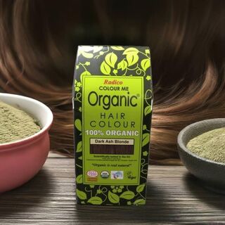 Organic Henna Colour Dark Ash Blonde Radico 100 percent Cert