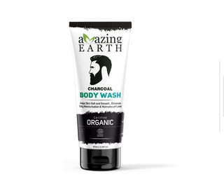 Certified Organic Charcoal Body Wash for Dull and Blemished Skin 100ml | Amazing Earth