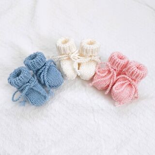Merino Hand Knit Booties