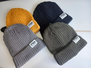 New Wave Beanie - Ribbed knit cuff
