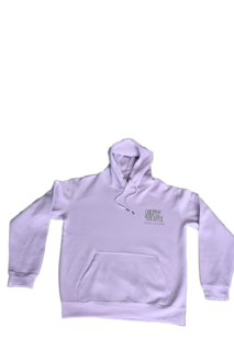 New Wave Retro Print Hoodie Lavender - Adult