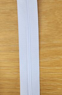 White zipper tape