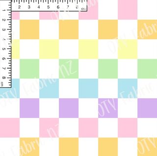 Pastel rainbow checks