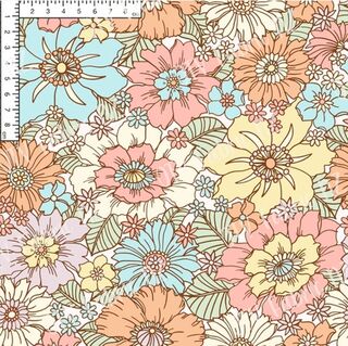 Pastel retro floral