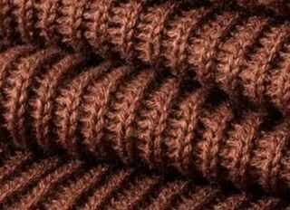 Chocolate brown knit