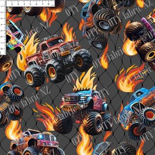 Fire Monster trucks