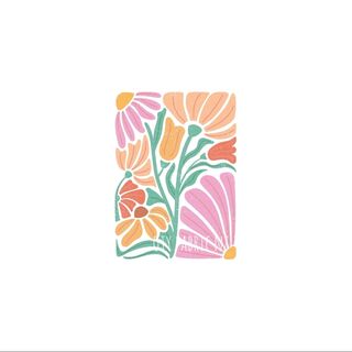 Abstract floral panel