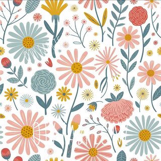 Pastel abstract floral