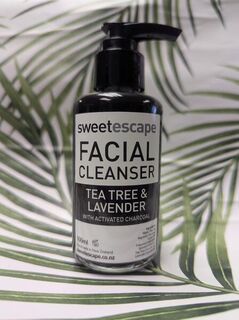 Facial Cleanser - Tea Tree and Lavender with Activated Charcoal