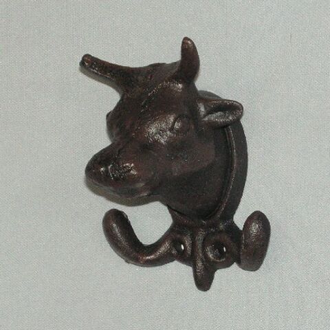 BULL HEAD 2 HOOKS SMALL 11X9X8