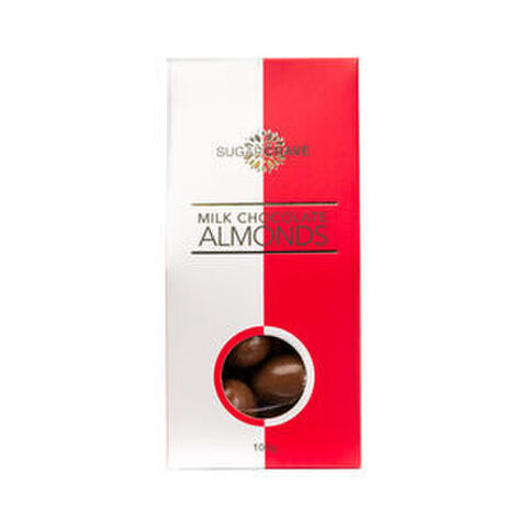 MILK CHOCOLATE ALMONDS 100GM