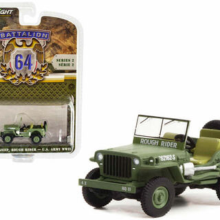 Greenlight Battalion 64 S2 1942 Willys MB Jeep Rough Rider - U.S. Army WWII