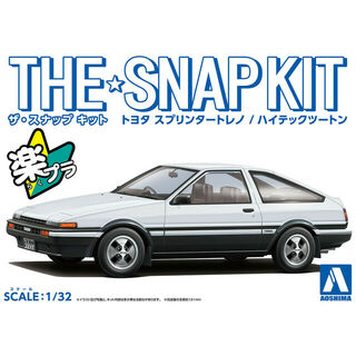 Aoshima 06467 - 1/32 Toyota AE86 Sprinter Trueno (High Tech Two Tone) The Snap Kit 16-A