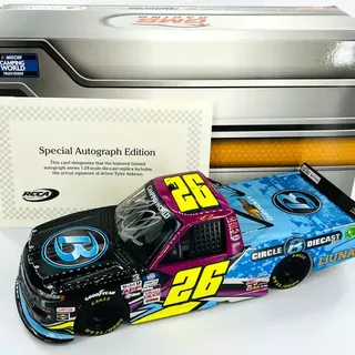 2021 Chevrolet Silverado #26 Tyler Ankrum Plan B Sales - Autographed -  Nascar Camping World Truck Series 1/24