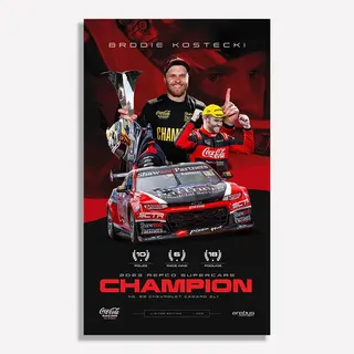 Brodie Kostecki: 2023 Supercars Champion Limited Edition Print - Authentic Collectibles