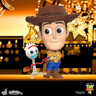 Hot Toys Toy Story 4 Cosbaby Woody and Forky Set