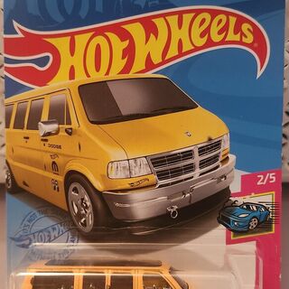 Hot Wheels HW Drift 2/5 Dodge Van - Mooneyes Yellow