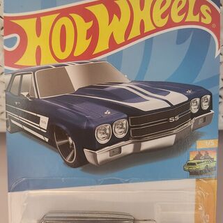 Hot Wheels HW Wagons 1/5 1970 Chevy Chevelle SS Wagon  - Blue