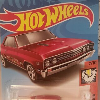 Hot Wheels Muscle Mania 7/10 1967 Chevelle SS 396 - Red