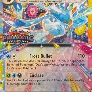 Pokémon TCG: Glaceon EX Prismatic Evolutions Stamped Card