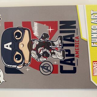 Captain America Funko Art 2023 Marvel Funko Upper Deck Card #6