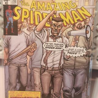 2024 Upper Deck Spider-Man Renditions Marvel J. Jonah Jameson Canvas Comic Covers #58