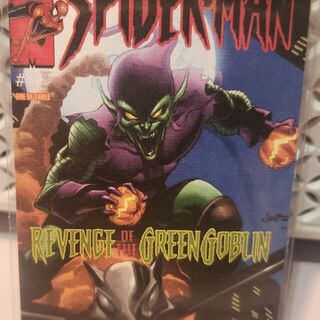 2024 Upper Deck Spider-Man Renditions Marvel Green Goblin Canvas Comic Covers #53