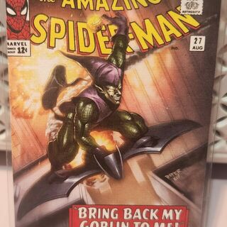 2024 Upper Deck Spider-Man Renditions Marvel Green Goblin Canvas Comic Covers #2