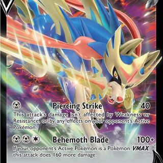 Pokémon TCG: Zacian V 95/159 Crown Zeinth Card