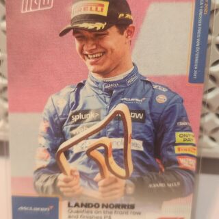 Topps Now 2021 Lando Norris Qualifies Front Row - Austrian GP