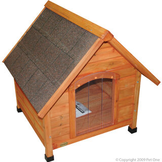 Pet One Chalet Timber Pitched Roof Kennel Extra Large