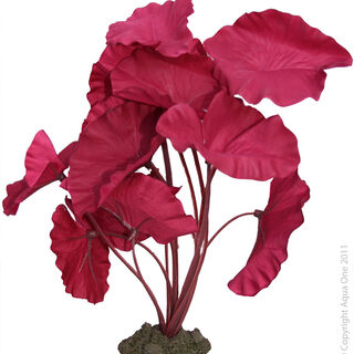 Aqua One Silk Plant - Tiger Lotus Red 20cm