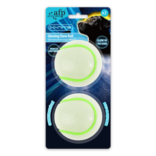 AFP K-Nite Glowing Tennis Ball 2pk 6.6cm
