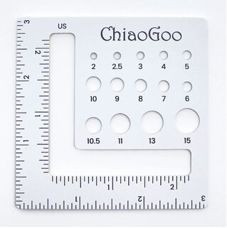 ChiaoGoo Swatch/Needle Gauge 3